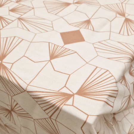 Mantel Geométrico Dorado